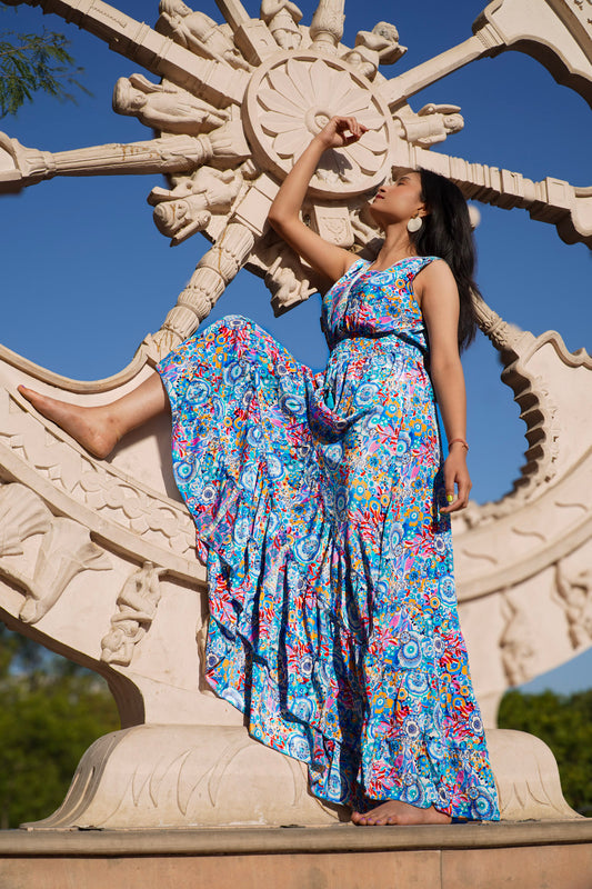 Azure Bloom dress