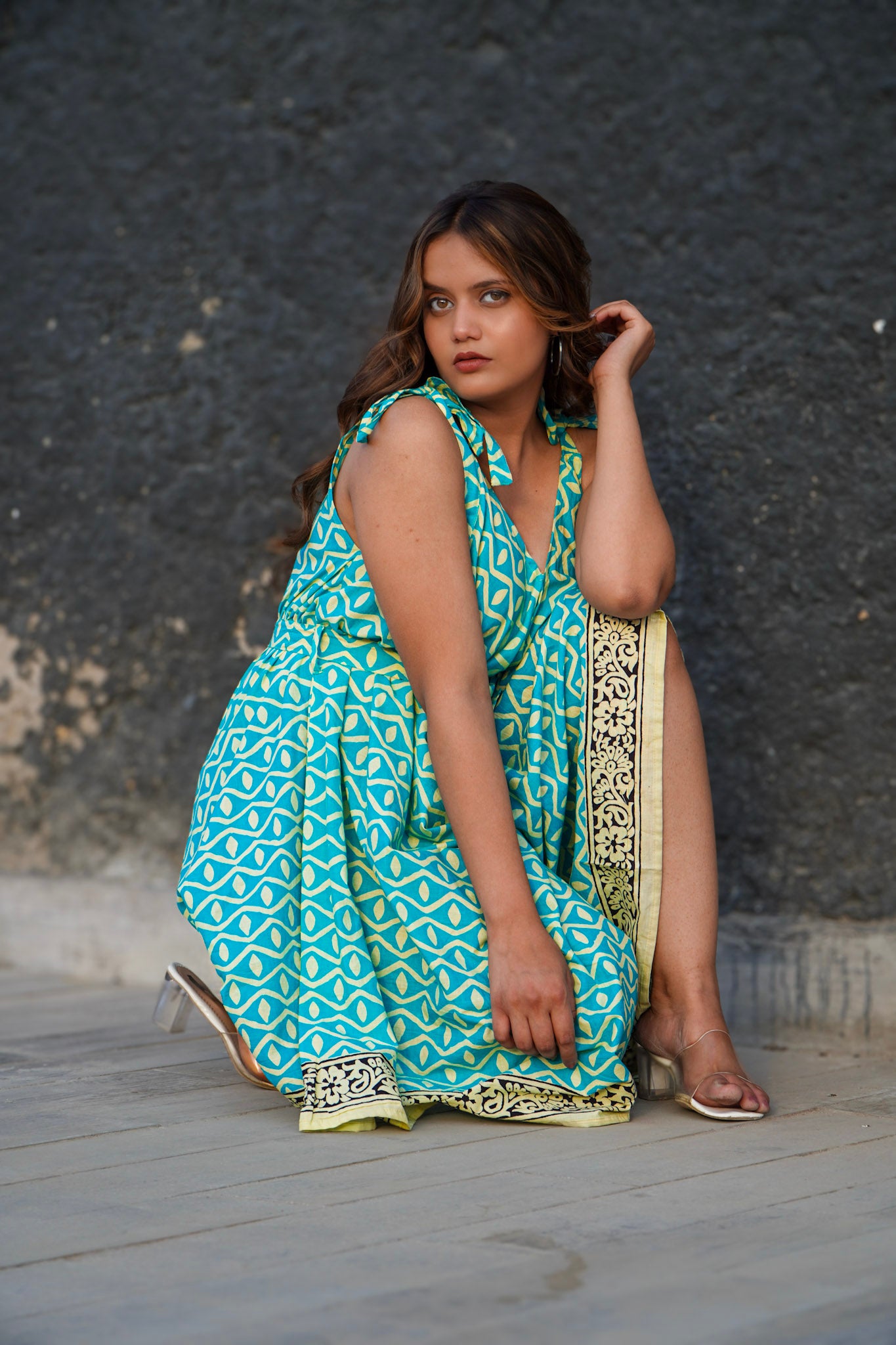 boho midi dress