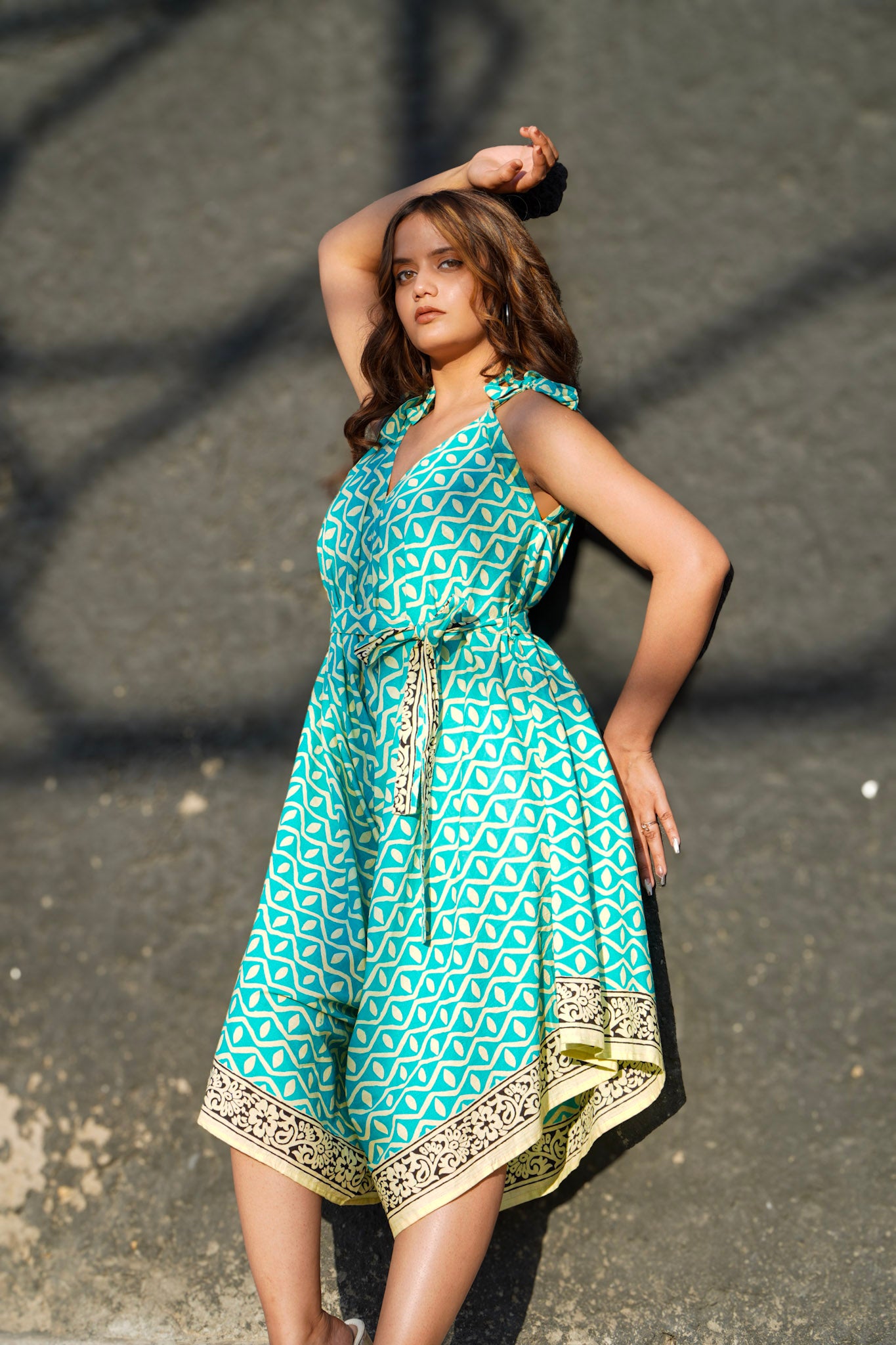 boho midi dress